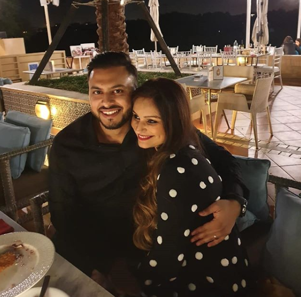Dimpy Ganguly and Rohit Roy
